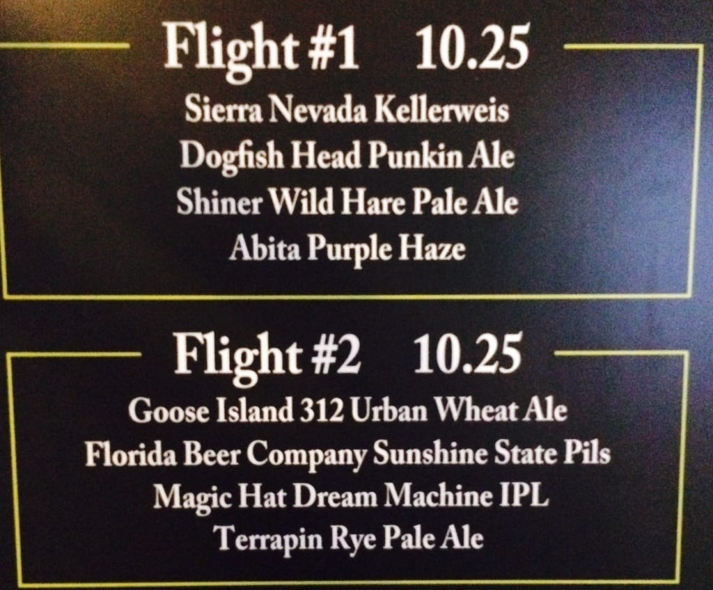Beer flight description