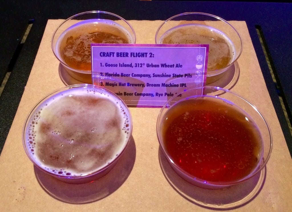 Beer flight at 2014 Food and Wine Festival.