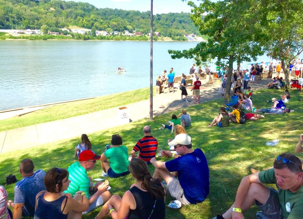 festival on the banks of the Ohio river.