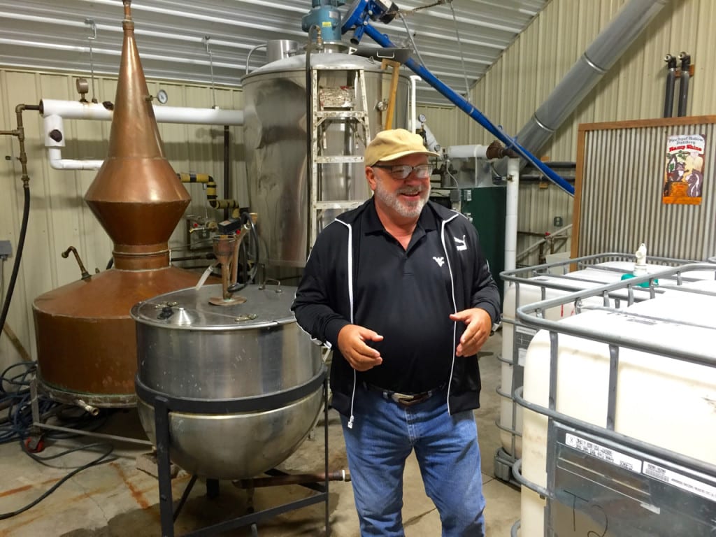 Mickey Heston in Pinchgut Hollow Distillery