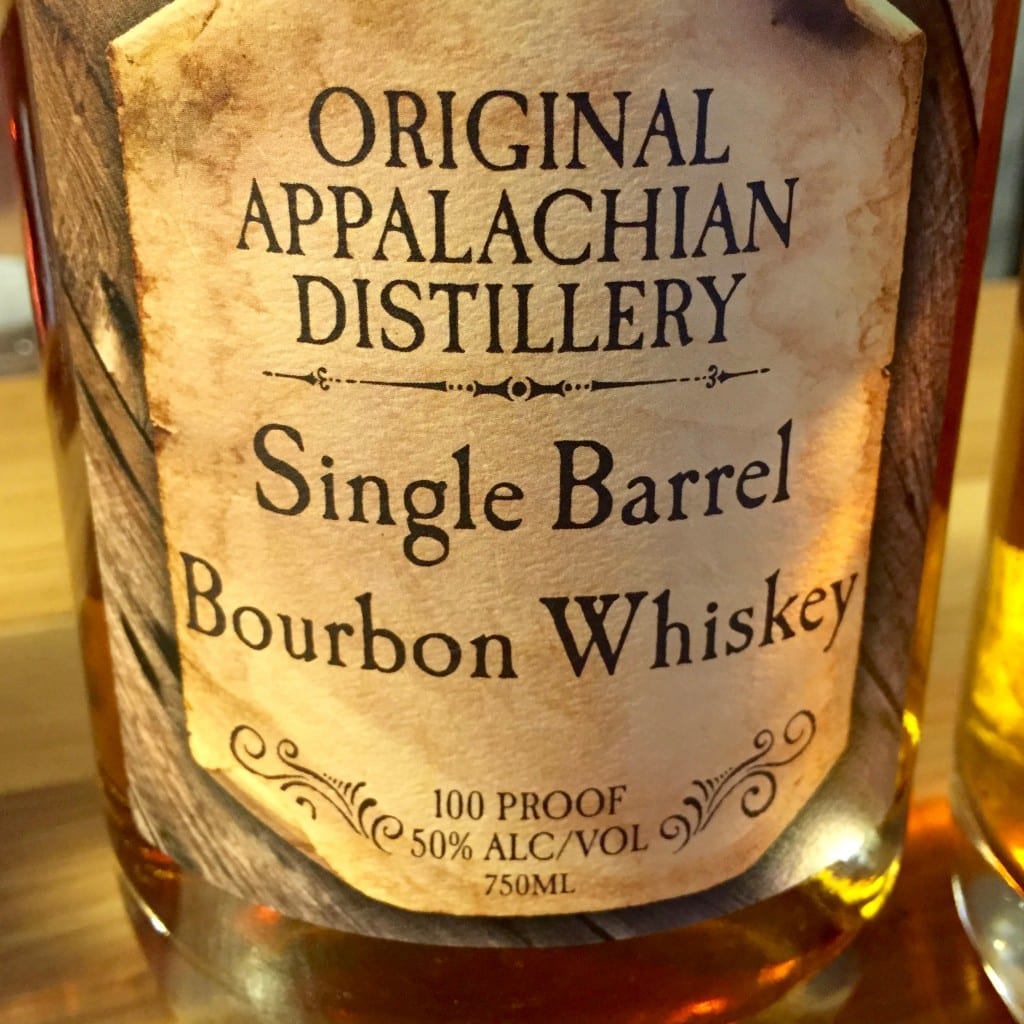 Appalachian Distillery bourbon bottle label