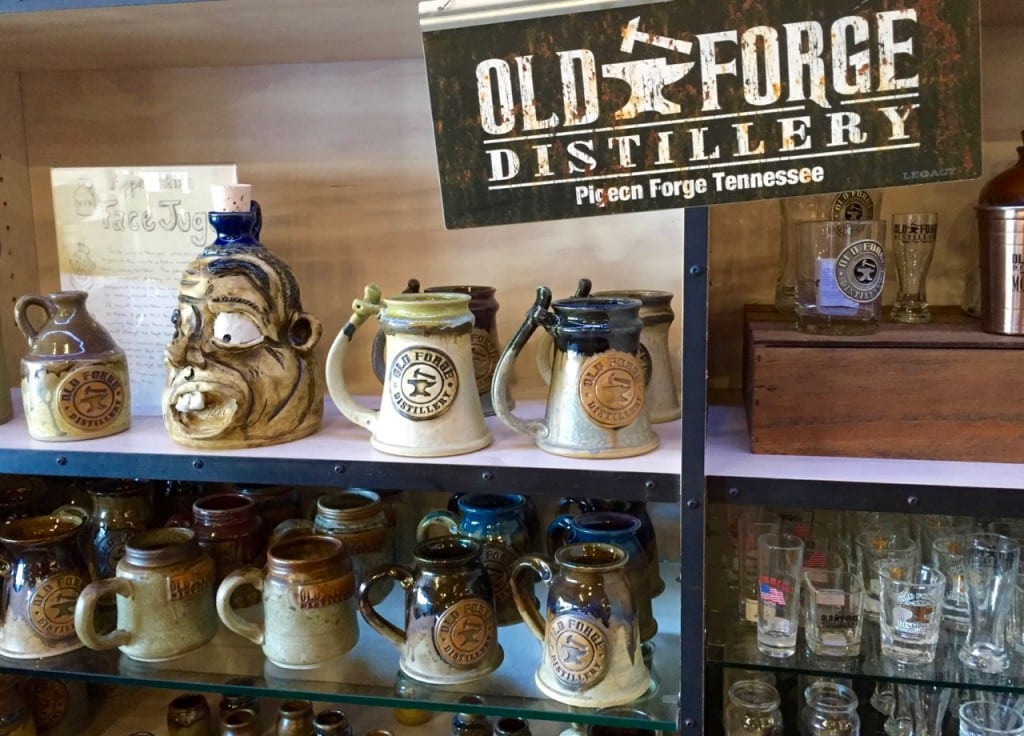 The store at Old Forge Distillery offers a wide array of branded merchandise. 