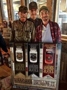 Moonshiners made popular by Discovery cable network are featured on many of the Sugarland Distillery products.