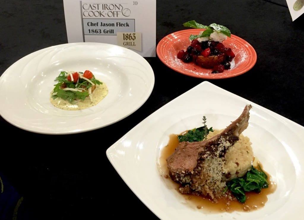 These plates won the Grand Champion title at the 2016 Cast Iron Cook-Off.