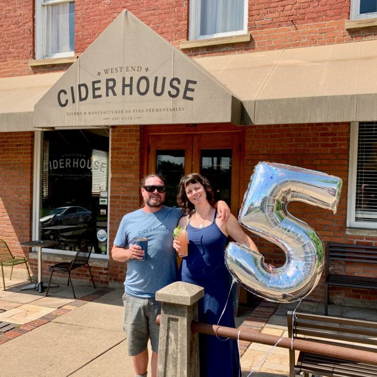 West End Ciderhouse owners Kelly Sauber and Deanna Schwartz
