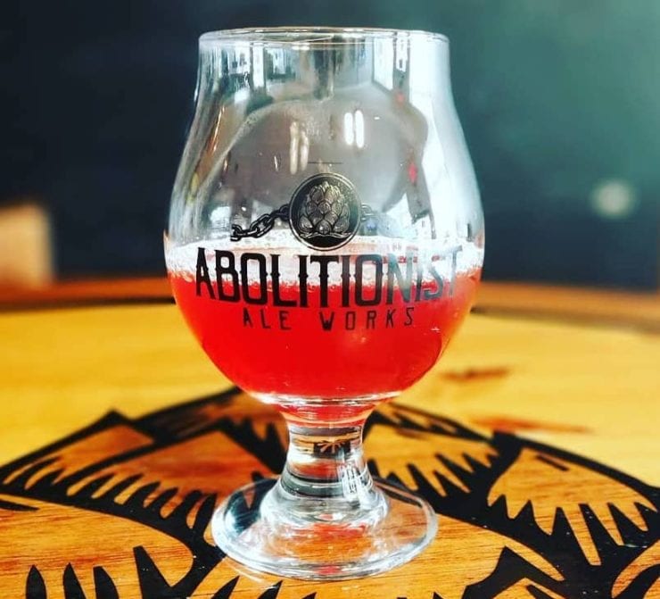 Fruity beer season is Wild Blushing Bride from Abolitionist Ale Works