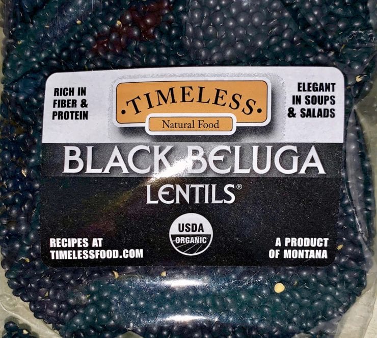 Black Lentils - Black Beluga Lentils