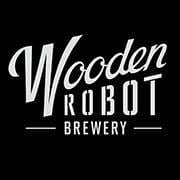 wooden robot logo