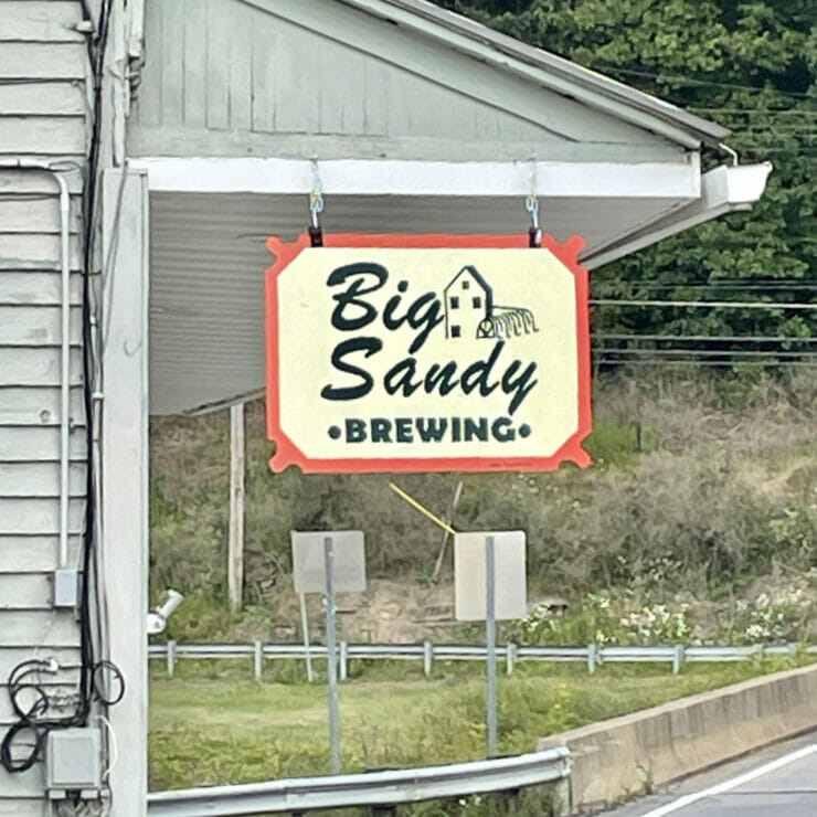 Big Sandy Brewing in downtown Bruceton Mills