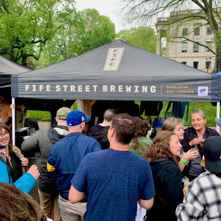 Fife Street Brewing tent at Foam at the Dome 