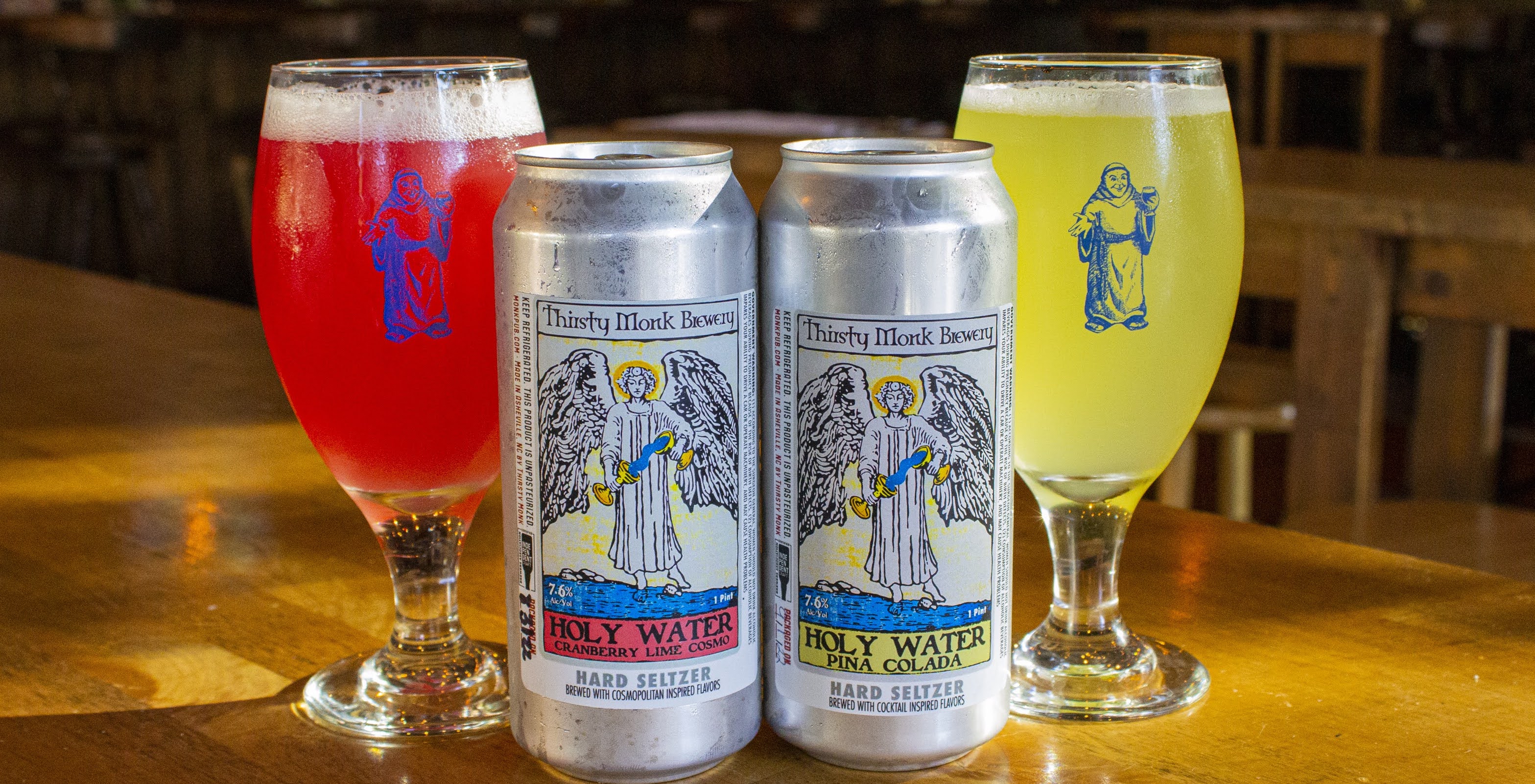 Holy Water Hard Seltzer by Thirsty Monk Brewery