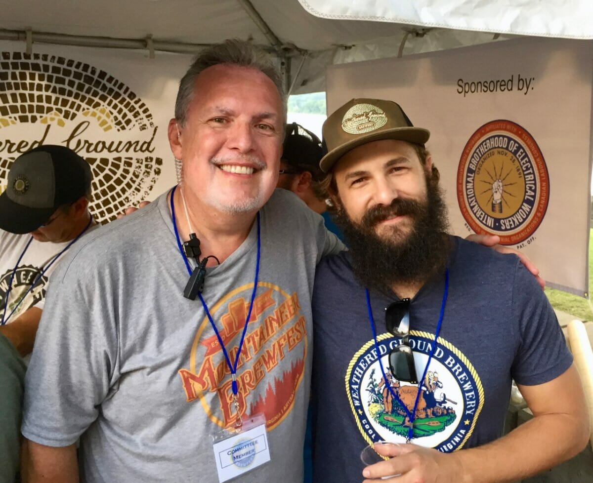 Jeff Hayes with Sam Fonda of Westhered Ground Brewery