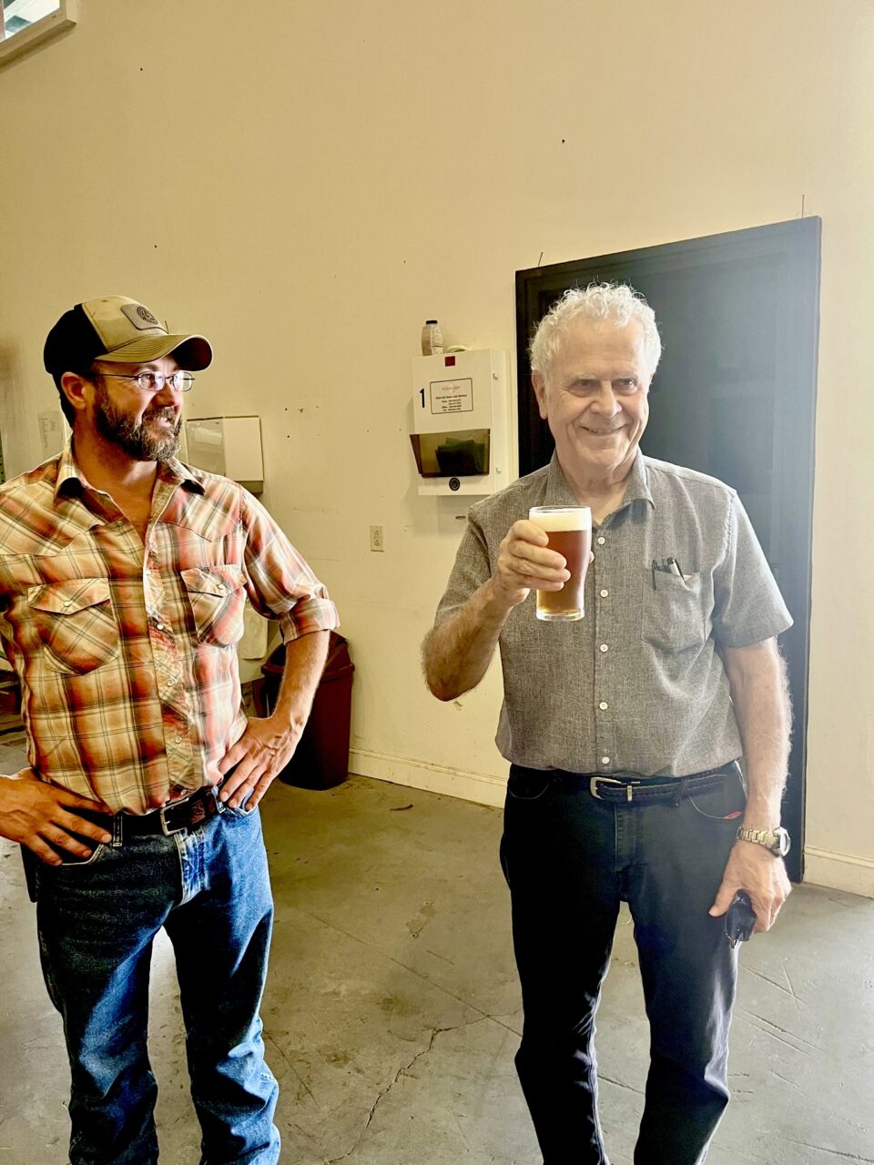 Homer Hickam with Oktober Sky Oktoberfest beer