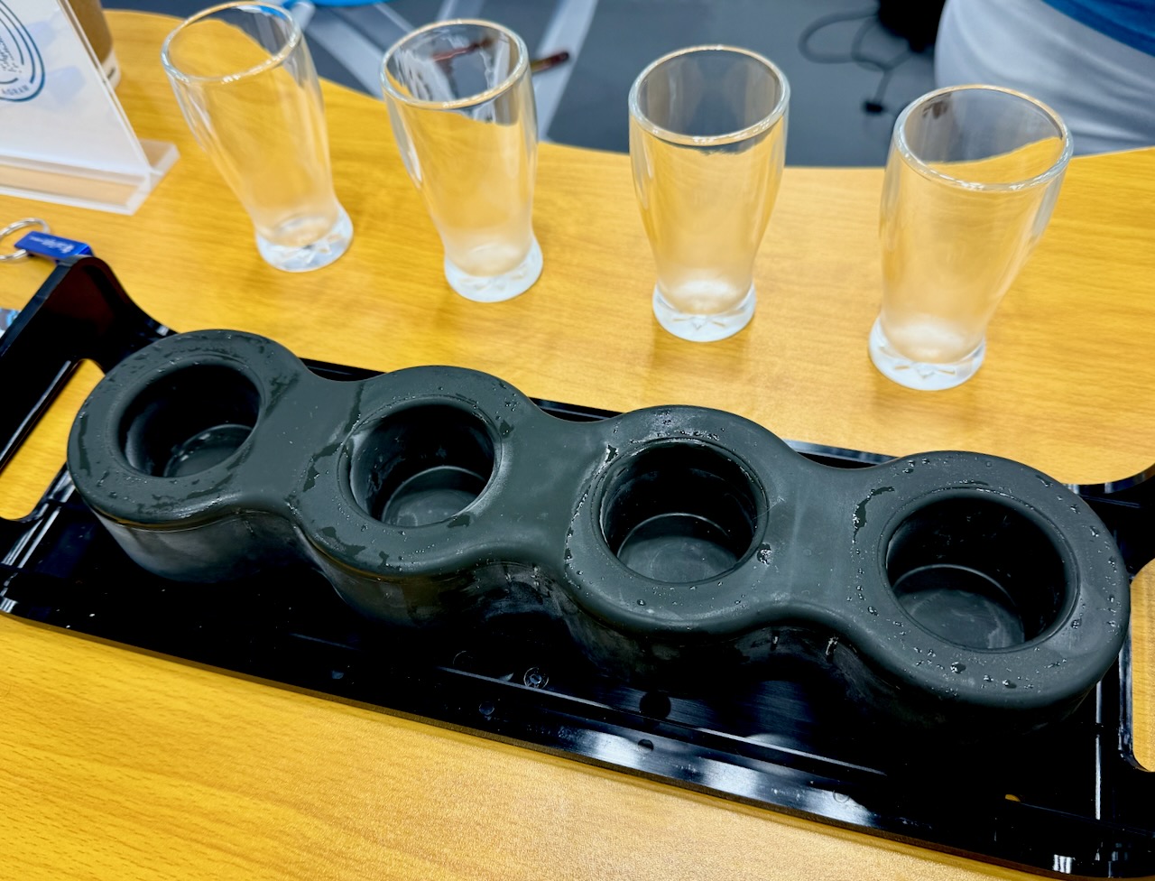 Cool Flights board showing the integrated ice pack