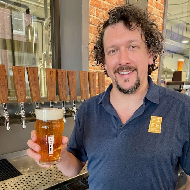 John Query, taproom manager at Fife Street Brewing